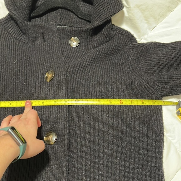 EUC Ann Taylor Hooded Sweater Coat - size small - Picture 2 of 11